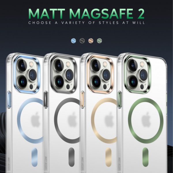 قاب ضد خش Green Matt Magsafe 2 IMD برای iPhone 13 Pro Max (6.7 اینچ) - مشکی - برند گرین لاین Green lion