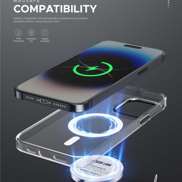 قاب مگ سیف بامحافظ دوربین گرین لاین مناسب برای iPhone 15 PRO