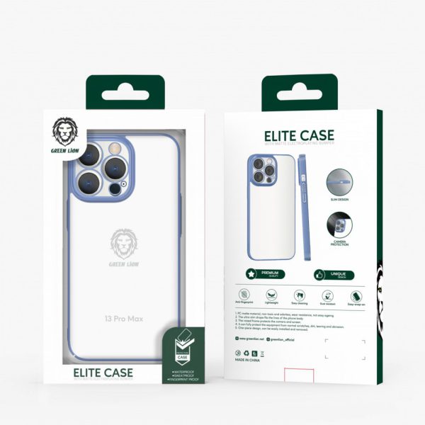 قاب Green Elite با سپر آبکاری مات برای iPhone 13 Pro Max (6.7 اینچ) - Gra - برند گرین لاین Green lion