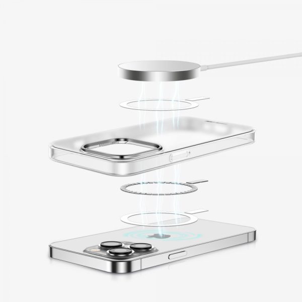 قاب Magsafe مات  برای iPhone 13 Pro Max (6.7 اینچ) - نقره ای - برند گرین لاین Green lion