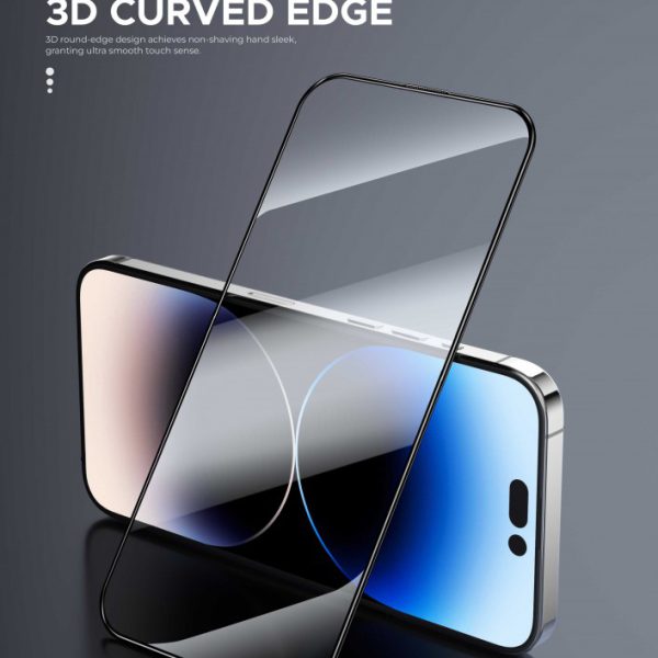محافظ صفحه نمایش 3D Curved Pro برای آیفون 15 - Clear - برند گرین لاین Green lion