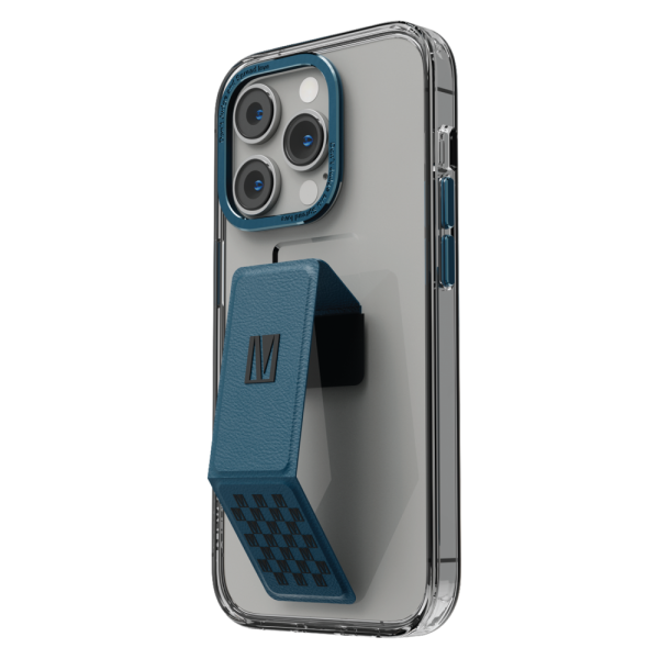 قاب پشتی شفاف مدل مورفیکس کلارا Gripstand iPhone 14 Pro Max IMD - آبی - برند لِوِلو Levelo
