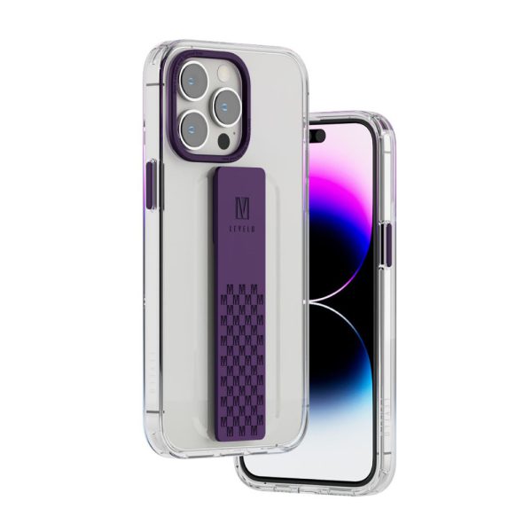 قاب شفاف Graphia iPhone 14 Pro Max IMD - بنفش - برند لِوِلو Levelo