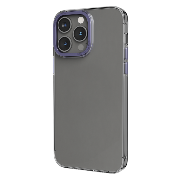 قاب پشتی شفاف Sensa برای iPhone 14 Pro Max - Clear/Purple - برند لِوِلو Levelo