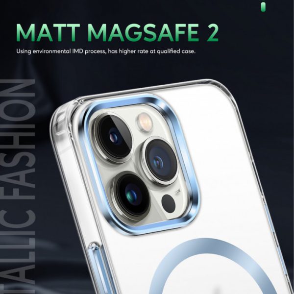 قاب ضد خش Green Matt Magsafe 2 IMD برای iPhone 13 Pro (6.1 اینچ) - آبی - برند گرین لاین Green lion