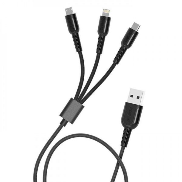 کابل 3 در 1 پرودو مدل PD-METRP31LMC طول 1.4 متر