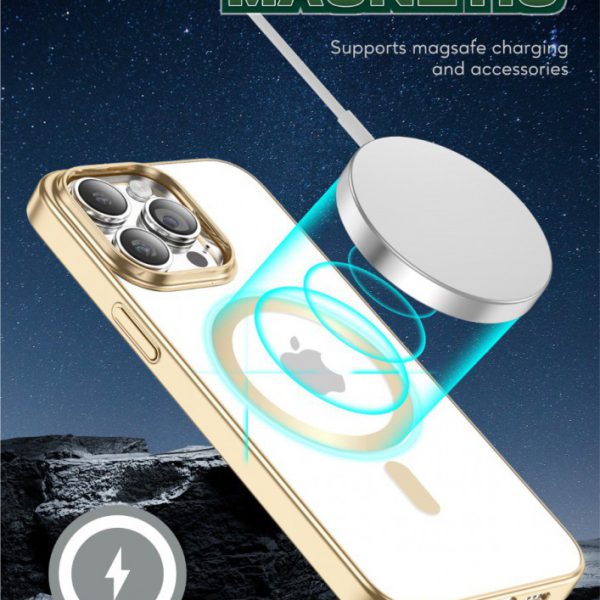 محافظ Delgado Chrome Magsafe برای iPhone 14 Pro (6.1 اینچ) - نقره ای - برند گرین لاین Green lion