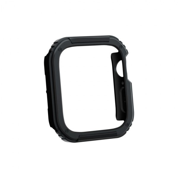 محافظ Green Guard Pro Armor TPU with Glass برای Apple Watch 44mm - مشکی - برند گرین لاین Green lion