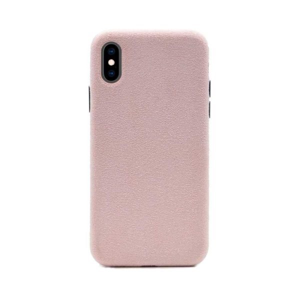 قاب پشتی آلکانترا برای آیفون Xs Max - صورتی - برند پرودو Porodo