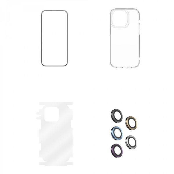 گلس و لنز 4 در 1 گرین لاین مدل HD Protection Pack برای iphone 14