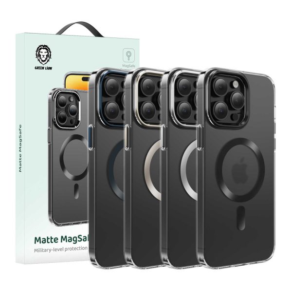 قاب مگ سیف بامحافظ دوربین گرین لاین مناسب برای iPhone 15 PRO Max مدل GNMAGCMR15PM