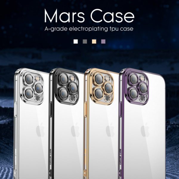 قاب TPU آبکاری Green Mars برای iPhone 14 Pro (6.1 اینچ) - مشکی - برند گرین لاین Green lion
