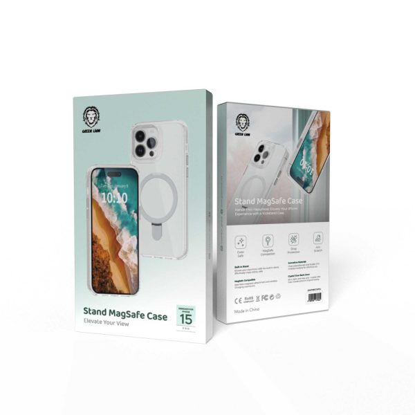 قاب پایه Magsafe برای iPhone 15 Pro - Clear - برند گرین لاین Green lion