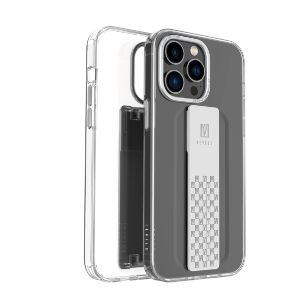 قاب شفاف Graphia iPhone 14 Pro Max IMD - نقره ای - برند لِوِلو Levelo
