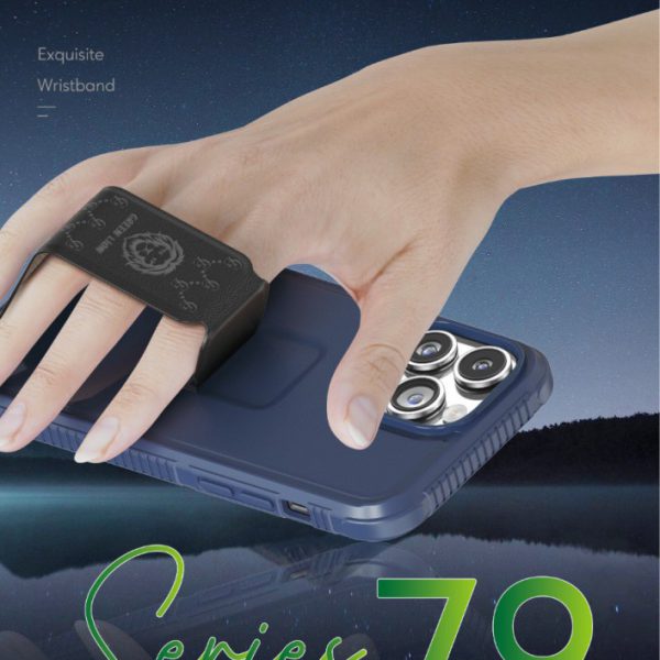 قاب محافظ سری 79 با پایه مچ بند چرمی برای آیفون 14 (6.1 اینچ) -  (G) - برند گرین لاین Green lion