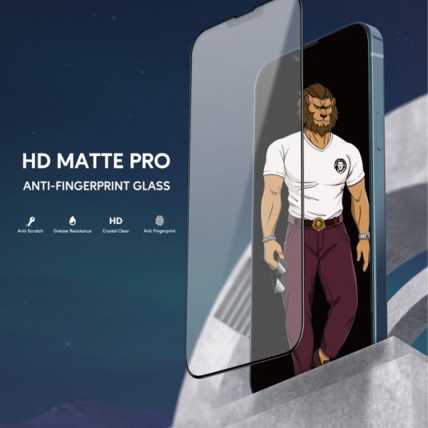 محافظ صفحه نمایش ای HD  3D AG/matte برای iPhone 13 Pro Max - Clear - برند گرین لاین Green lion