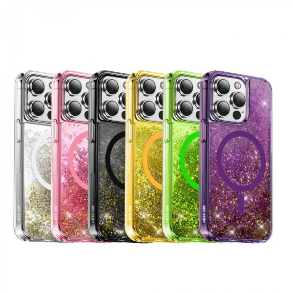 قاب رزینی سه بعدی Magnetic Happiness برای آیفون 14 (6.1 اینچ) - نقره ای - برند گرین لاین Green lion
