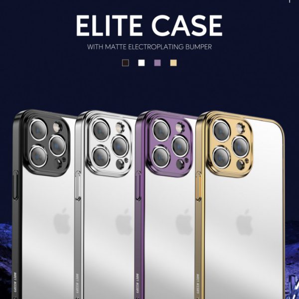 قاب Green Elite با سپر آبکاری مات برای iPhone 14 Pro Max (6.7 اینچ) - Pur - برند گرین لاین Green lion