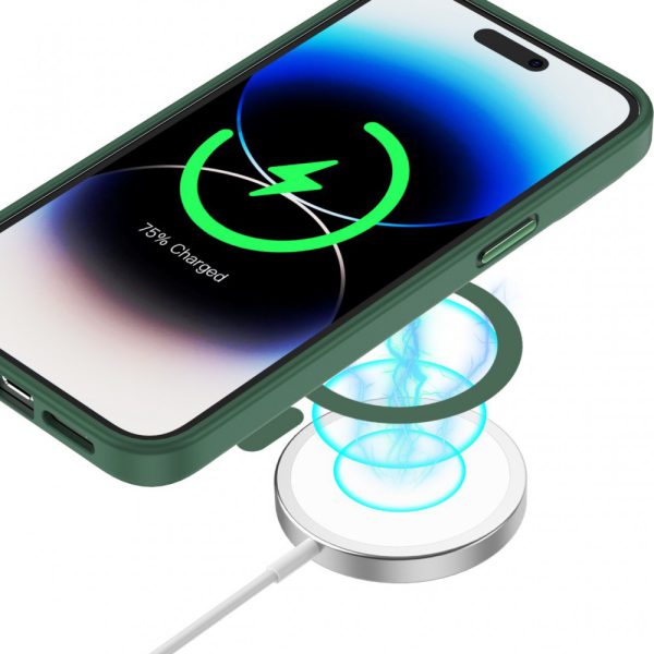 قاب چارلز مگ سیف برای آیفون 14 پرو (6.1 اینچ) - آبی - برند گرین لاین Green lion