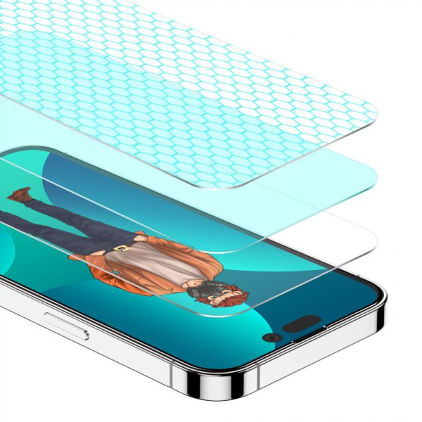 محافظ صفحه گلس ای  سه بعدی Desert Round Edge برای iPhone 13 Pro Max (6.7 اینچ) - Clear - برند گرین لاین Green lion