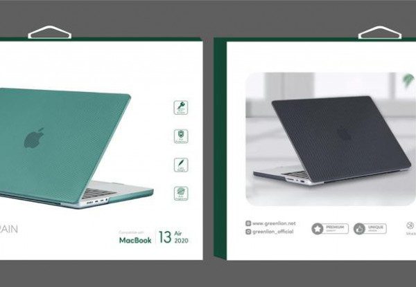 قاب محافظ پوسته سخت فوق slim فیبر کربن  برای Macbook Air 13 اینچ 2020 - Gree - برند گرین لاین Green lion