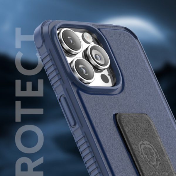 قاب سری 79 با پایه بند مچی چرمی برای iPhone 14 Pro Max (6.7 اینچ) - برند گرین لاین Green lion
