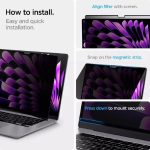 محافظ صفحه نمایش حریم شخصی لولو مدل Air Adsrorption Privacy مناسب برای اپل Macbook Pro 13.6 - تصویر 2
