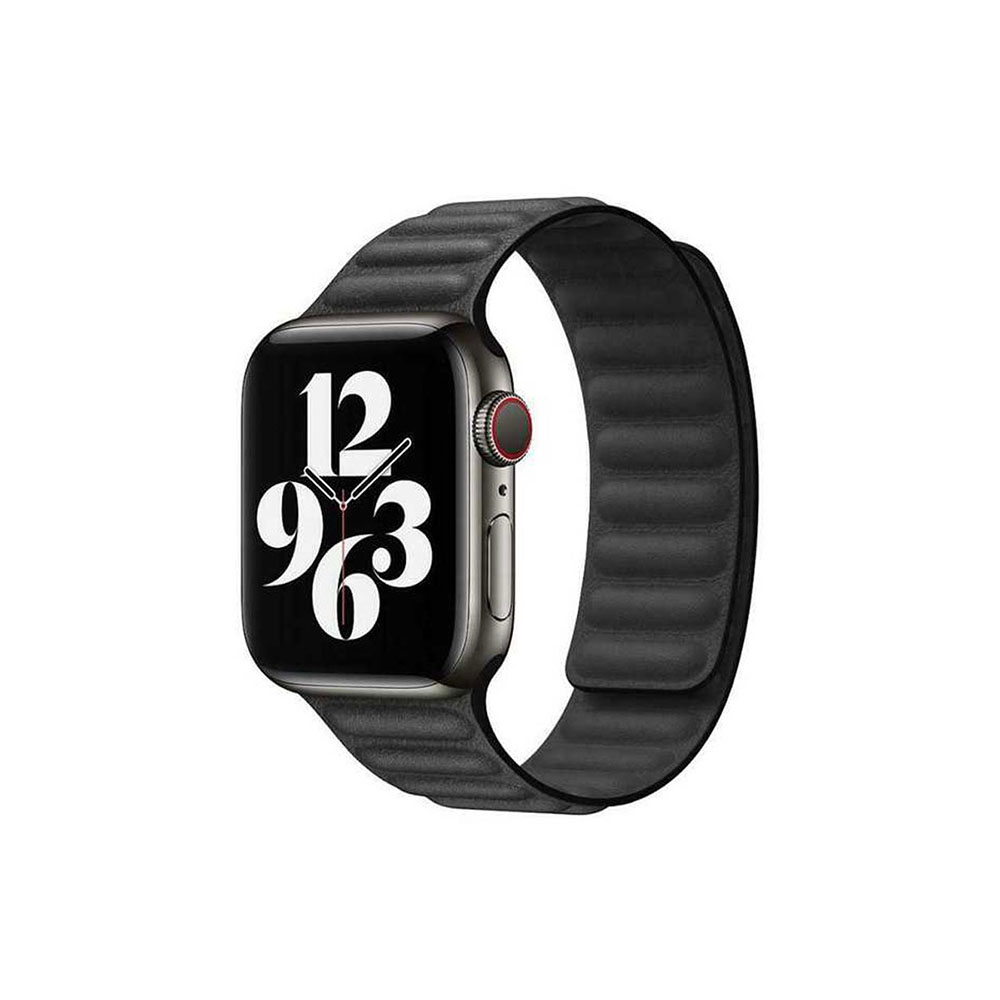 Cosmo Magnetic Silicone Watch Band1 بند ساعت گرین لاین مدل Leather Link مناسب برای 42/44/45/49MM - تصویر 1