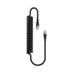 کابل فنری USB-C به Lightning گرین لاین مدل GNSPRNGCTLBK طول 1.8 متر