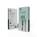 کابل AUX سه کاره گرین لاین مدل GN3IN1AUXCBK - تصویر 2