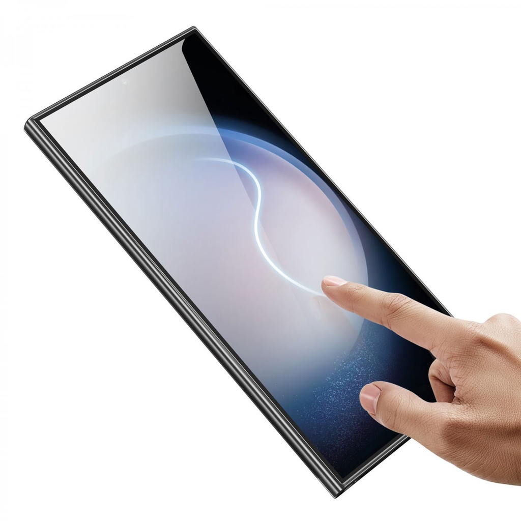 Green Lion S24 9H High Definition Finger Print Unlock Tempered Glass-Clear گلس UV 9H گرین لاین مدل GN3DEGS24ULCL مناسب گوشی سامسونگ S24 Ultra - تصویر 1