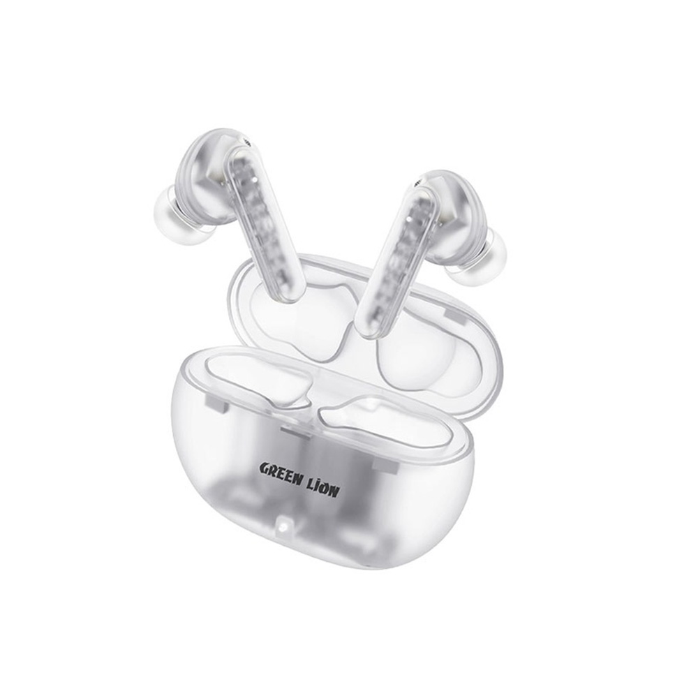 Green Lion Transparent Pro 2 Wireless Earbuds هندزفری بلوتوثی گرین لاین مدل GNTRAP2EARTR