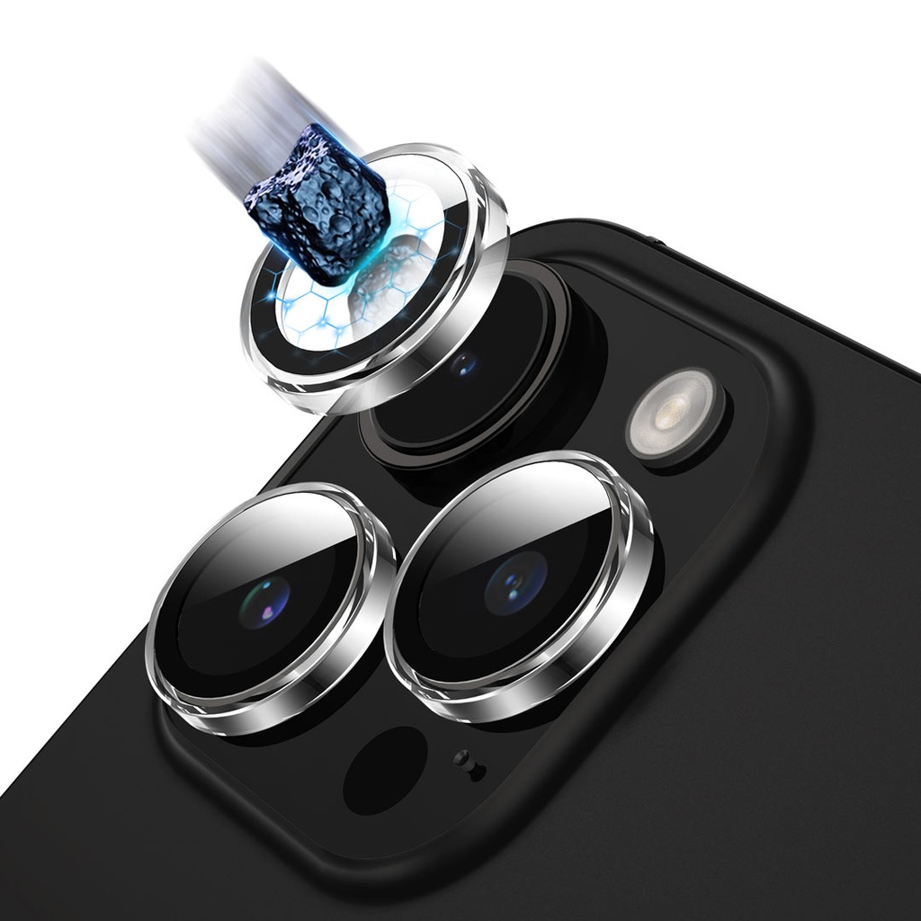 Green Lion Trio Camera lens iPhone15Pro-15Pro Max -Clear محافظ لنز دوربین گرین لاین مدل Trio Camera برای iPhone 15 Pro / iPhone 15 Pro Max - تصویر 1