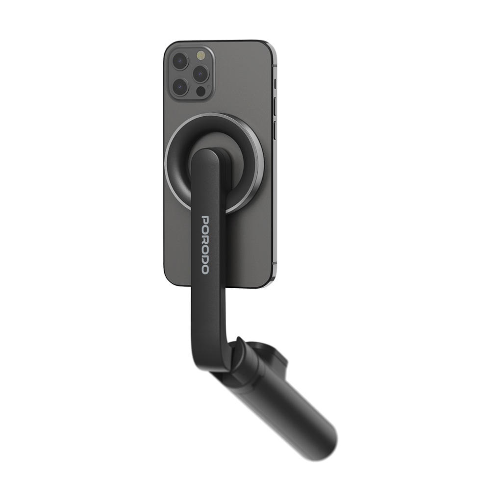 Porodo Magnetic Magsafe Selfie Tripod - Black (1) پایه مونوپاد پرودو مدل PD-MGS64 - تصویر 1