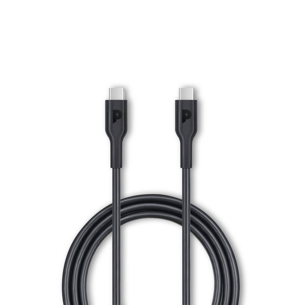 Powerology Type-C to Type-C Fast Charging Cable کابل Type-C به Type-C پاورولوژی مدل PWCTC1M - تصویر 1