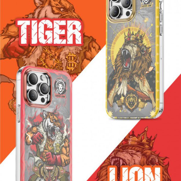 قاب Magnetic Warrior برای آیفون 14 پرو (6.1 اینچ) - آبی - برند گرین لاین Green lion