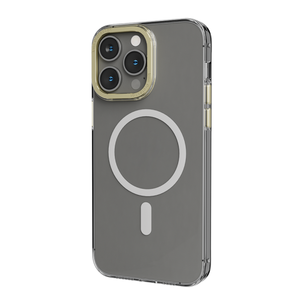 قاب پشتی شفاف MagSafe Sensa برای iPhone 14 Pro Max - Clear/Champagne - برند لِوِلو Levelo