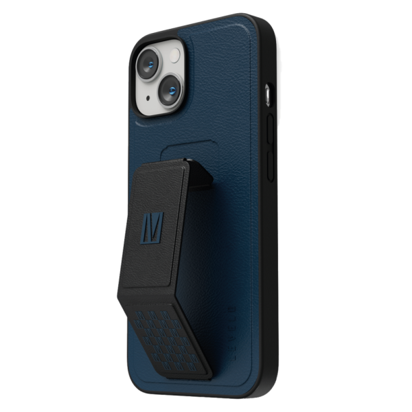 قاب چرمی Morphix Gripstand iPhone 14 Plus PU - Storm Blue - برند لِوِلو Levelo