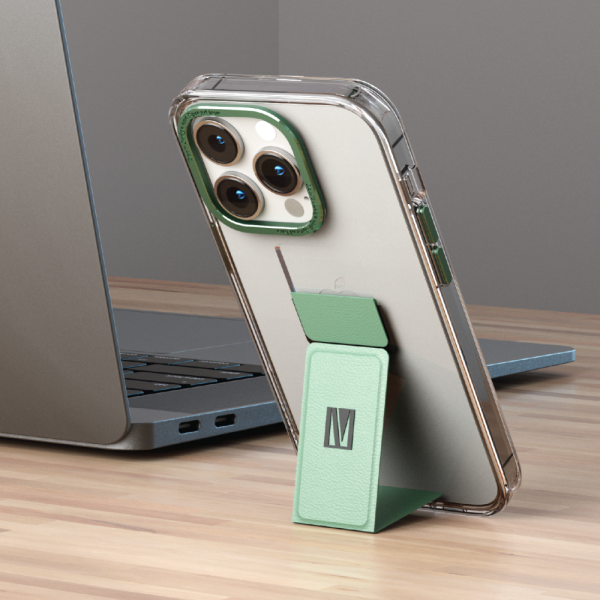 مدل مورفیکس کلارا Gripstand iPhone 14 Pro Max IMD Clear Back قاب - سبز - برند لِوِلو Levelo