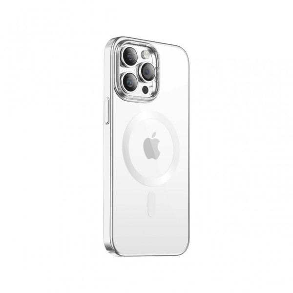 محافظ Delgado Chrome Magsafe برای iPhone 14 Pro Max (6.7 اینچ) - نقره ای - برند گرین لاین Green lion