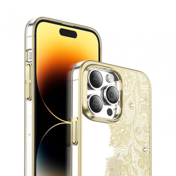 قاب گارلند Nature 2 برای iPhone 14 Pro Max (6.7 اینچ) - طلایی - برند گرین لاین Green lion