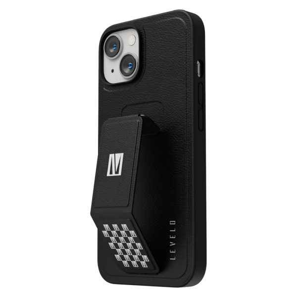 قاب چرمی Morphix Gripstand iPhone 14 Plus PU - مشکی - برند لِوِلو Levelo