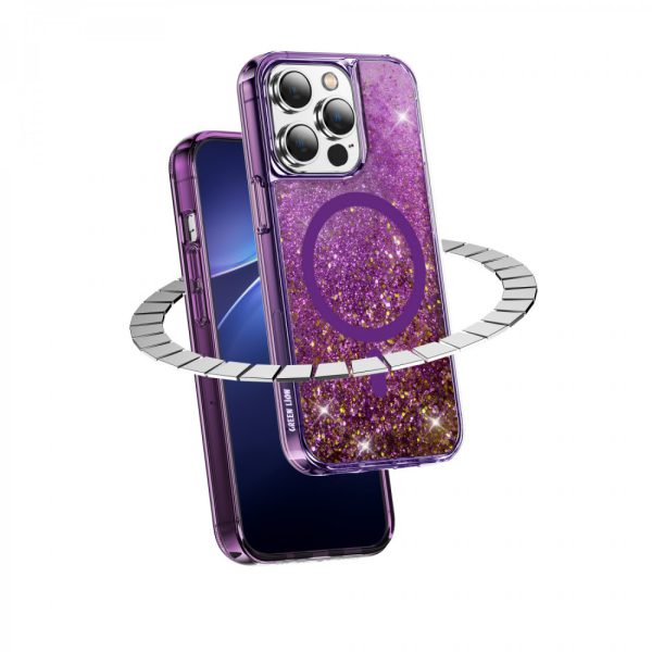 قاب رزینی سه بعدی Magnetic Happiness برای iPhone 14 Pro (6.1 اینچ) - مشکی - برند گرین لاین Green lion