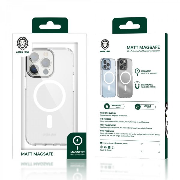 قاب Magsafe مات  برای آیفون 13 پرو (6.1 اینچ) - طلایی - برند گرین لاین Green lion