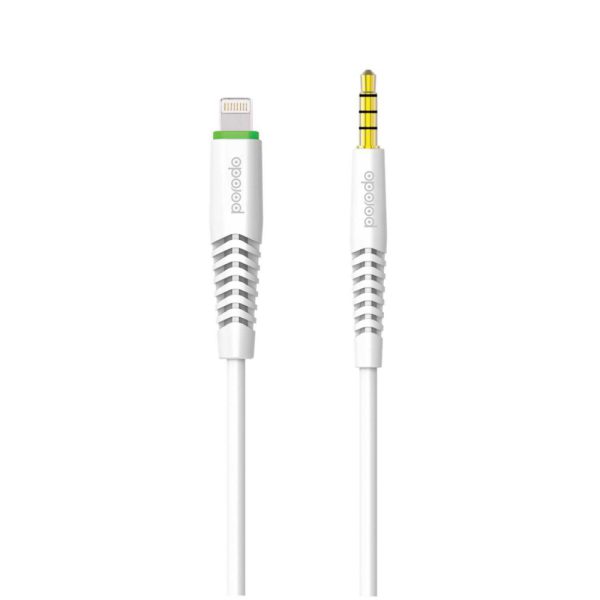 کابل تبدیل لایتنینگ به جک 3.5 میلی متری پرودو مدل PD-M8J150LX طول 1.2 متر
