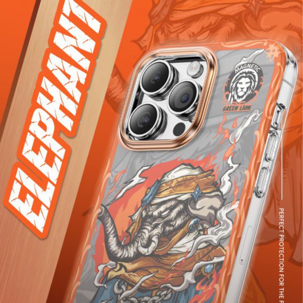 قاب Magnetic Warrior برای iPhone 14 Pro (6.1 اینچ) - بنفش - برند گرین لاین Green lion