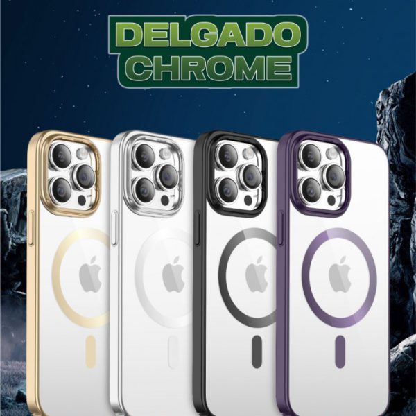 قاب Delgado Chrome Magsafe برای iPhone 14 Pro (6.1 اینچ) - طلایی - برند گرین لاین Green lion