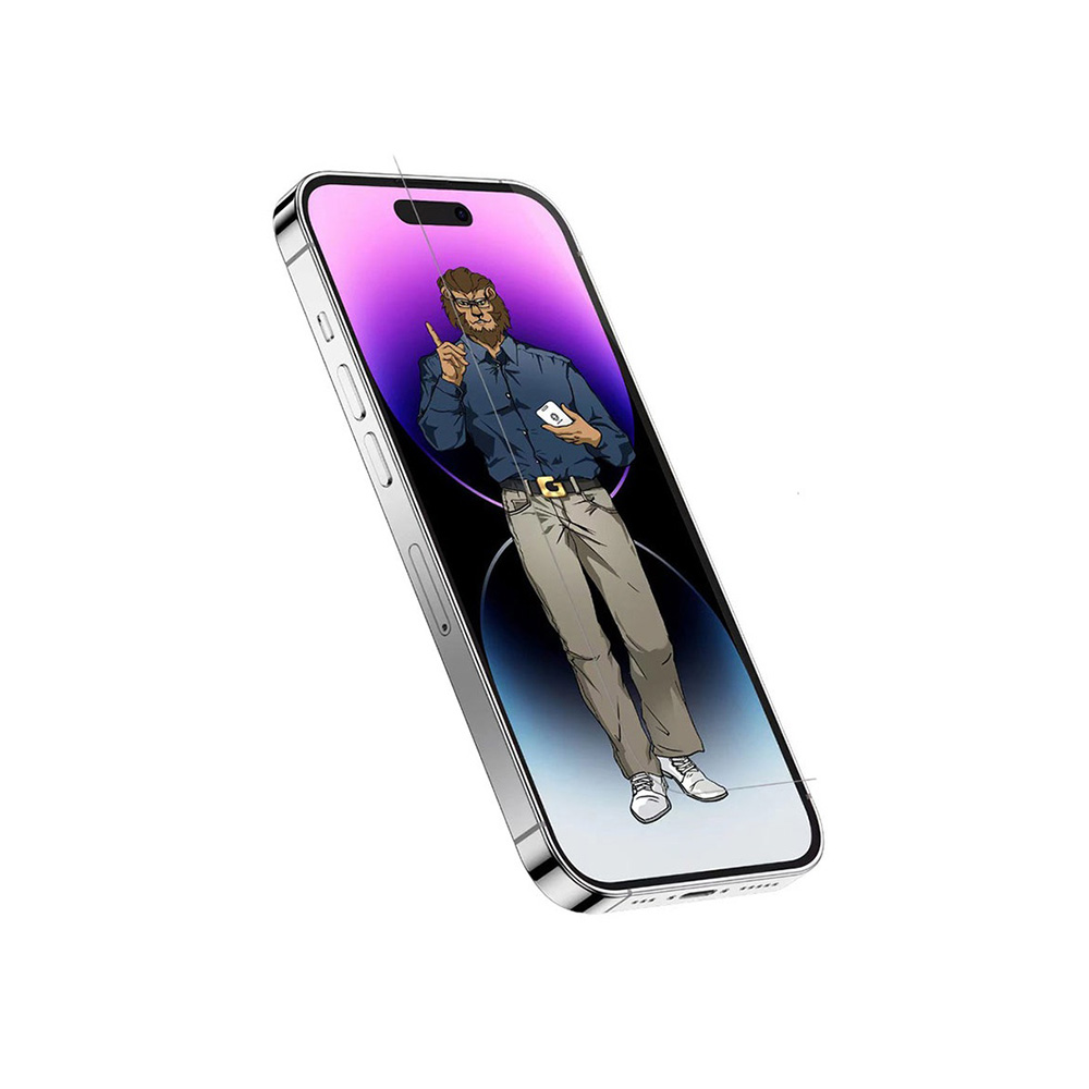green-lion-9h-tim-glass-ultra-slim-full-screen-guard-0-18mm-for-iphone-14-pro-max محافظ صفحه نمایش گرین لاین مدل 9H Tim Glass برای iPhone 14 Pro - تصویر 1