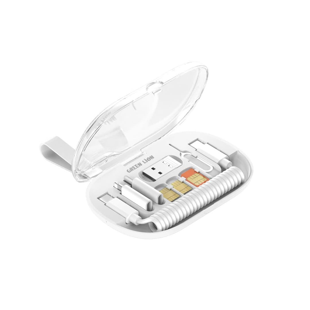 green-lion-multi-functional-1 ست کابل شارژ چند منظوره گرین لاین مدل Multifunctional Data - تصویر 1