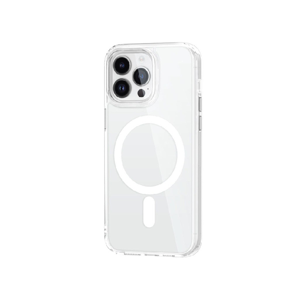 Clear Case Magsafe با دکمه های فلزی برای iPhone 15 Plus - Clear - برند گرین لاین Green lion قاب مگ سیف برای iPhone 15 Plus گرین لاین مدل GNCLRCM15PSCL - تصویر 1